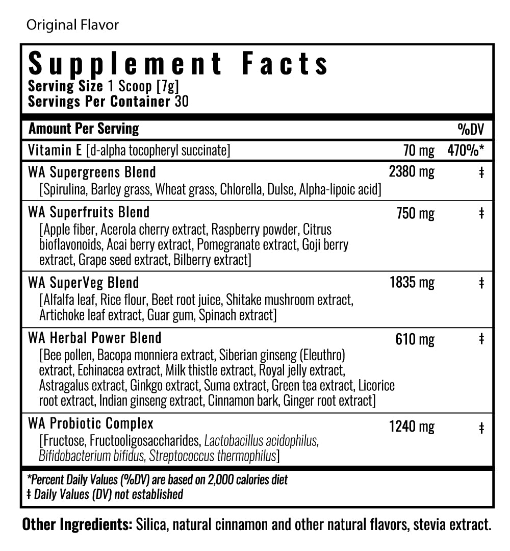 Supplement facts 1
