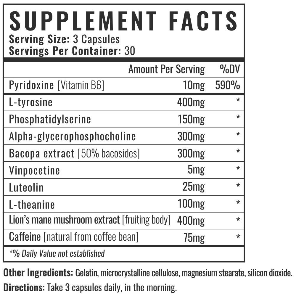 Supplement facts image