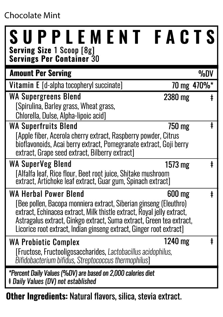Supplement facts 2