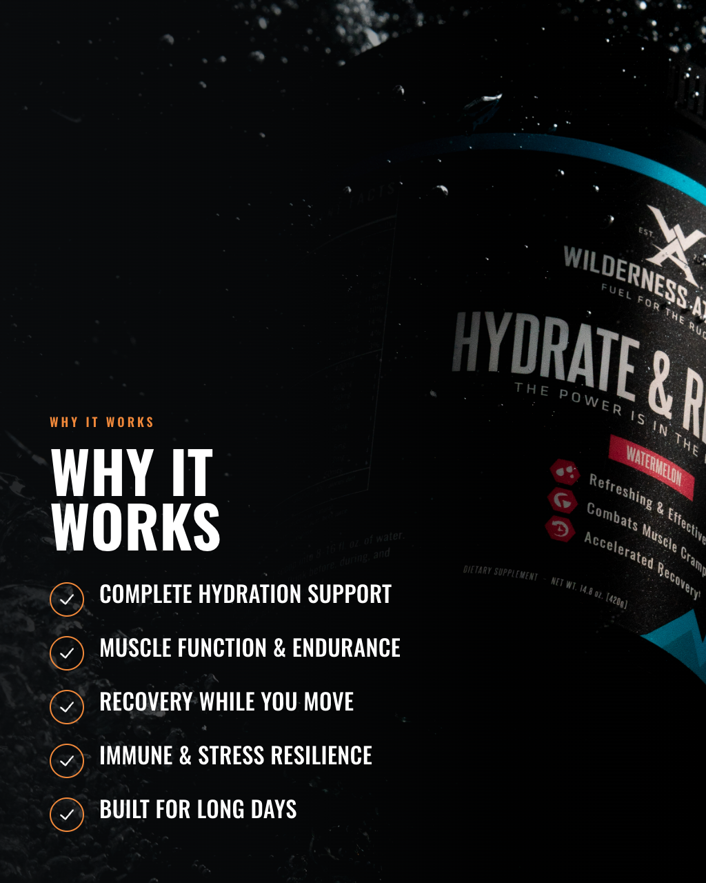 Hydrate & Recover® Tub