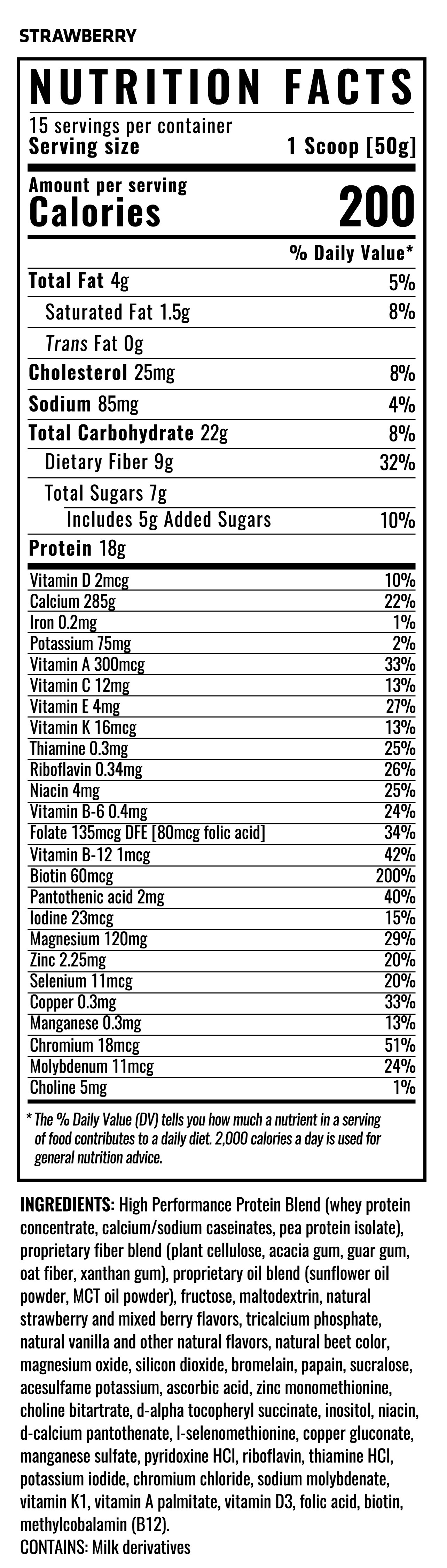 Supplement facts 3