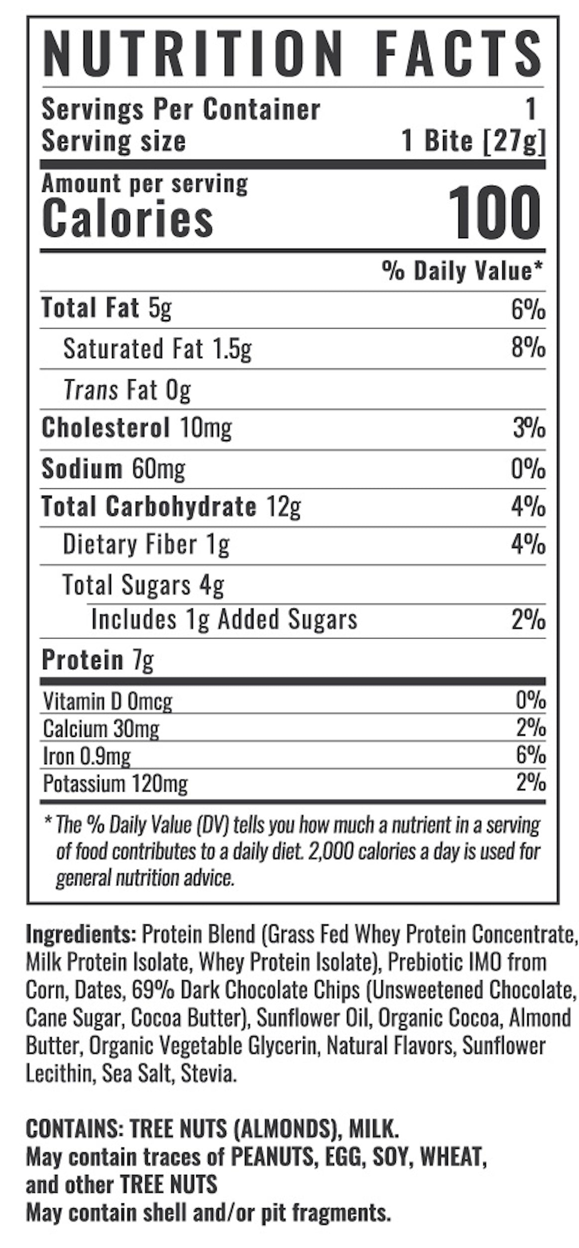 Supplement facts image