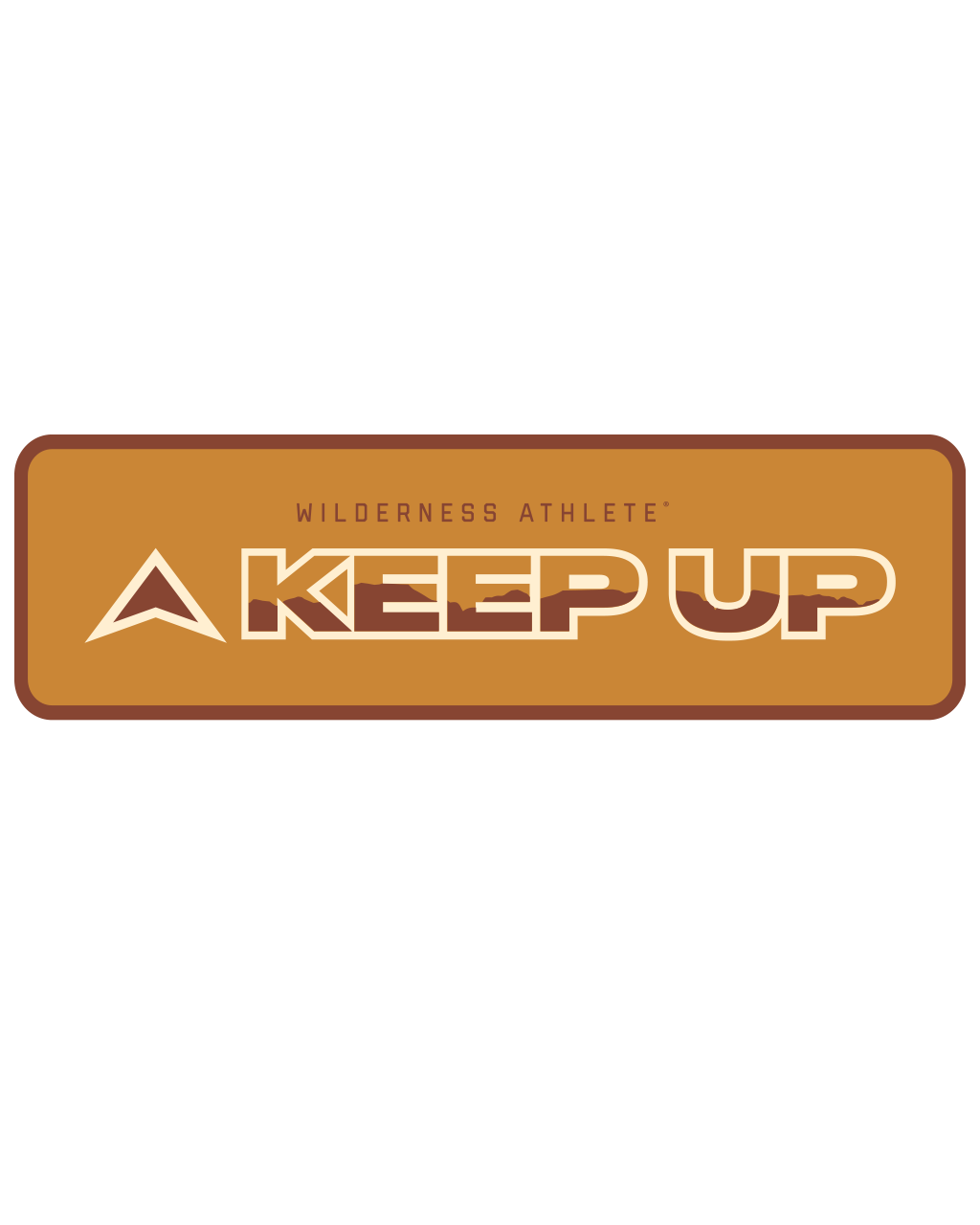 Keep Up Sticker (Orange)