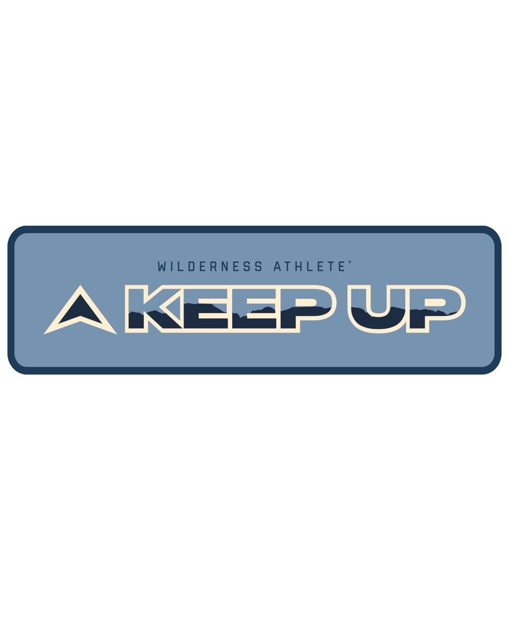 Keep Up Sticker (Blue)